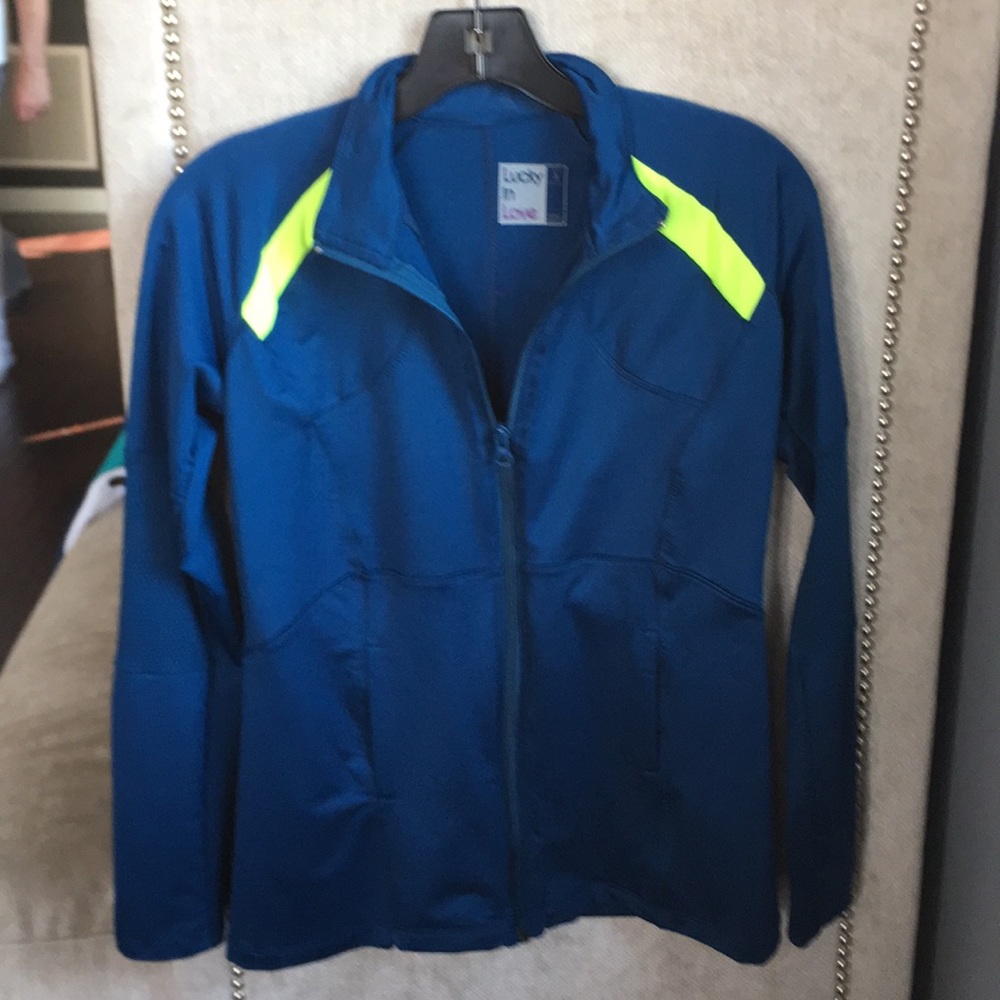 Lucky in Love tennis zip front jacket